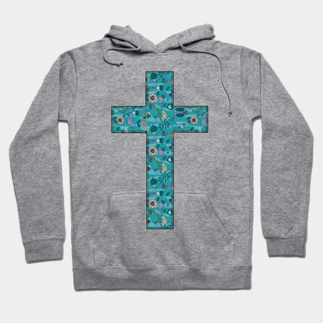 Christian Cross Hoodie by SagedArtDesign